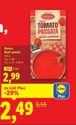 Lidl Baresa Roşii pasate Ofertă