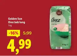 Lidl Golden Sun Orez bob lung Ofertă