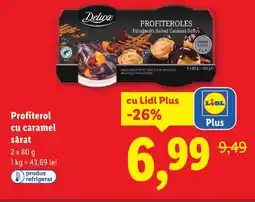 Lidl Profiterol cu caramel sǎrat Ofertă