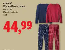 Lidl Esmara® Pijama fleece, damă Ofertă