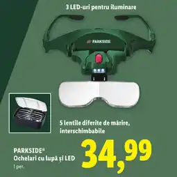 Lidl PARKSIDE® Ochelari cu lupă şi LED Ofertă