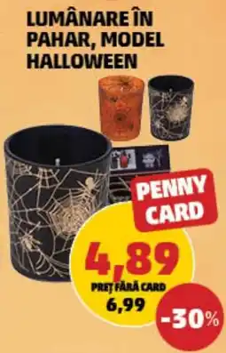 Penny Lumânare în pahar, model halloween Ofertă