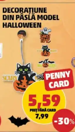 Penny Decoratiune din pâslă model halloween Ofertă