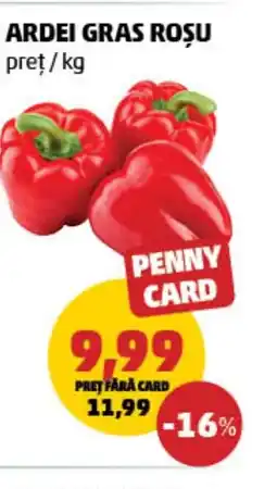 Penny Ardei gras roșu Ofertă