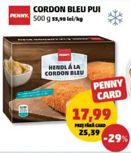 Penny Cordon bleu pui Ofertă
