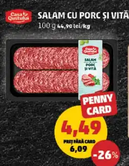 Penny Salam cu porc și vită Ofertă