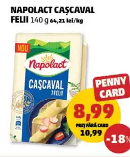 Penny Napolact cascaval felii Ofertă