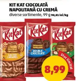 Penny Kit Kat ciocolată napolitană cu cremă Ofertă
