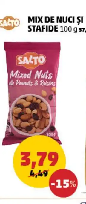 Penny Salto Mix de nuci și stafide Ofertă