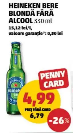 Penny Heineken bere blondă fără alcool Ofertă