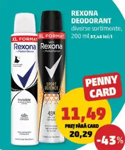 Penny Rexona deodorant Ofertă