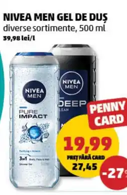 Penny Nivea men gel de duș Ofertă