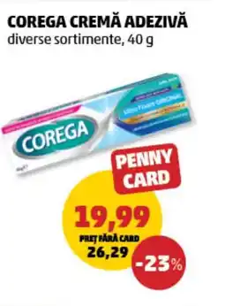 Penny Corega cremă adezivă Ofertă
