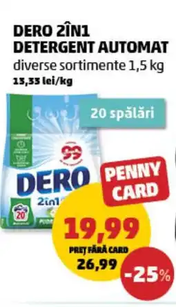 Penny Dero 2in1 detergent automat Ofertă