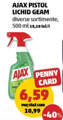 Penny Ajax pistol lichid geam Ofertă