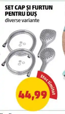 Penny Set cap şi furtun pentru duş Ofertă