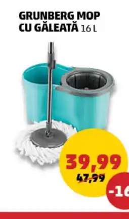 Penny Grunberg mop cu găleată Ofertă
