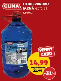 Penny CLINA Lichid parbriz iarnă Ofertă