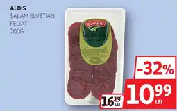 Auchan Aldis salam elvețian feliat Ofertă