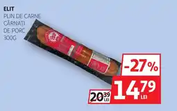 Auchan Elit plin de carne cârnaţi de porc Ofertă
