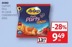Auchan Aviko Cartofi felii în coajă condimentați Ofertă