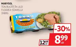 Auchan Marysol ton bucăţi în ulei floarea soarelui Ofertă