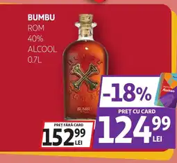 Auchan Bumbu rom 40% alcool Ofertă