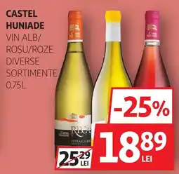 Auchan Castel huniade vin alb/ roşu/roze Ofertă
