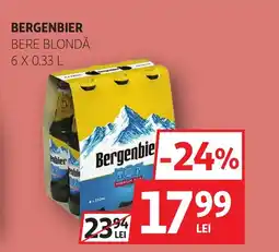 Auchan Bergenbier bere blondă Ofertă