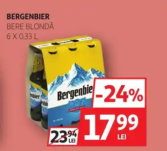 Auchan Bergenbier bere blondă Ofertă