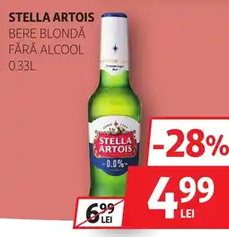 Auchan Stella Artois bere blondă fără alcool Ofertă