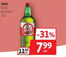 Auchan Skol bere blondă Ofertă