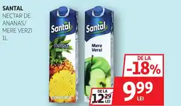 Auchan Santal nectar de ananas/ mere verzi Ofertă