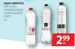 Auchan Aqua carpatica apă plată/ carbogazoasă/ carbogazoasă forte Ofertă