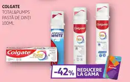 Auchan Colgate Total&pumps pastă de dinți Ofertă
