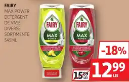 Auchan Fairy max power detergent de vase Ofertă
