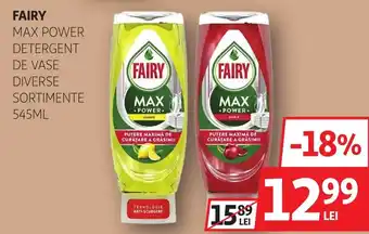 Fairy max power detergent de vase