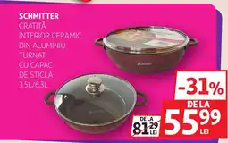 Auchan Schmitter cratiţă interior ceramic din aluminiu Ofertă