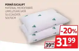 Auchan Pernă eucalipt material microfribră umplutură vată siliconizată Ofertă