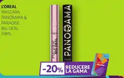 Auchan L'OREAL Mascara panorama & paradise big deal Ofertă