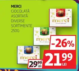 Auchan Merci ciocolată asortată Ofertă