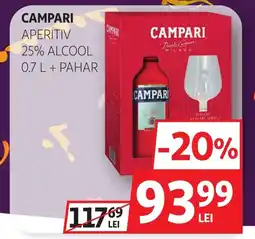 Auchan Campari aperitiv 25% alcool Ofertă