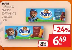 Auchan Barni prăjitură Ofertă