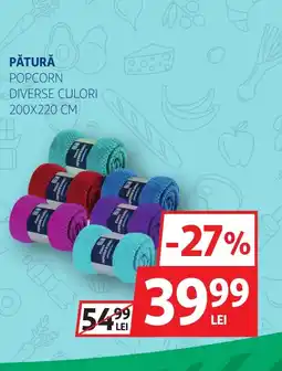 Auchan Pătură popcorn Ofertă