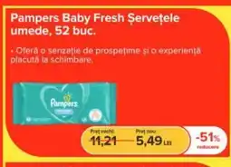 Dr.Max Pampers Baby Fresh Servețele umede Ofertă