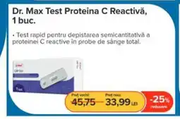 Dr.Max Dr. Max Test Proteina C Reactivă Ofertă
