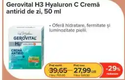 Dr.Max Gerovital H3 Hyaluron C Cremă antirid de zi Ofertă