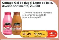 Dr.Max Cottage Gel de duș și Lapte de baie Ofertă