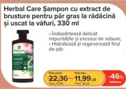 Dr.Max Herbal Care Șampon cu extract de brusture pentru păr gras la rădăcină și uscat la vâfuri Ofertă