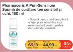 Dr.Max Pharmaceris A Puri-Sensilium Spumă de curățare ten sensibil și ochi Ofertă